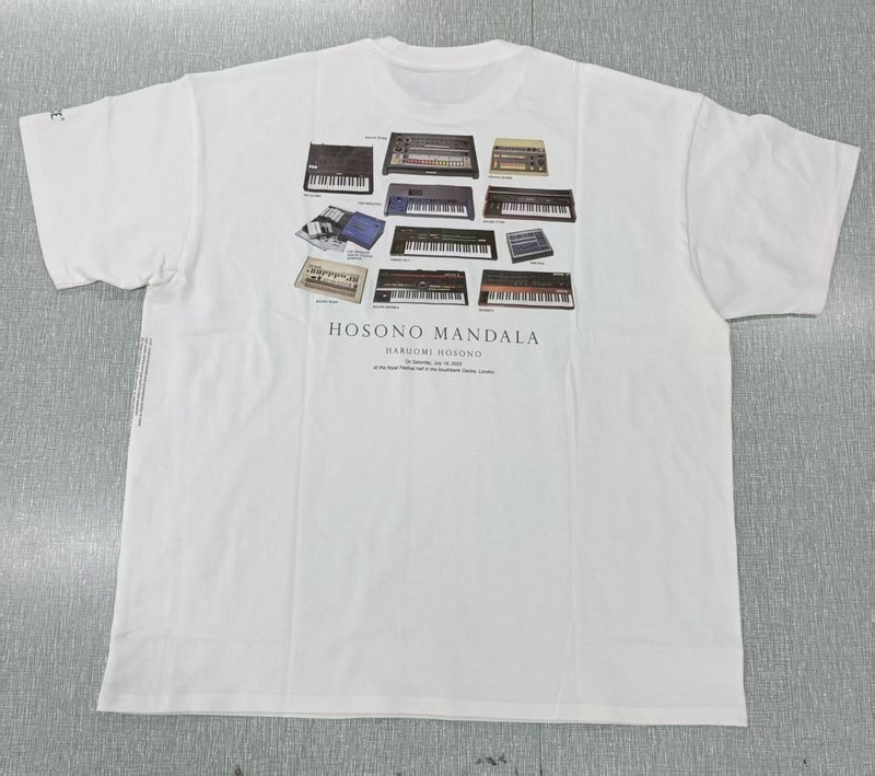 HOSONO MANDOLA T-Shirt (Piano) White