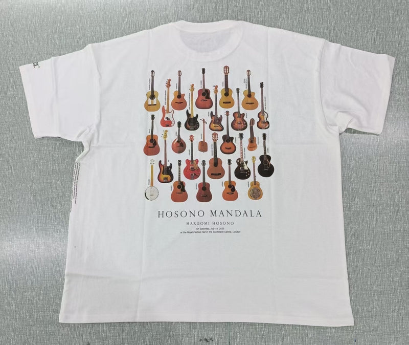 HOSONO MANDOLA T-Shirt (Guitar) White